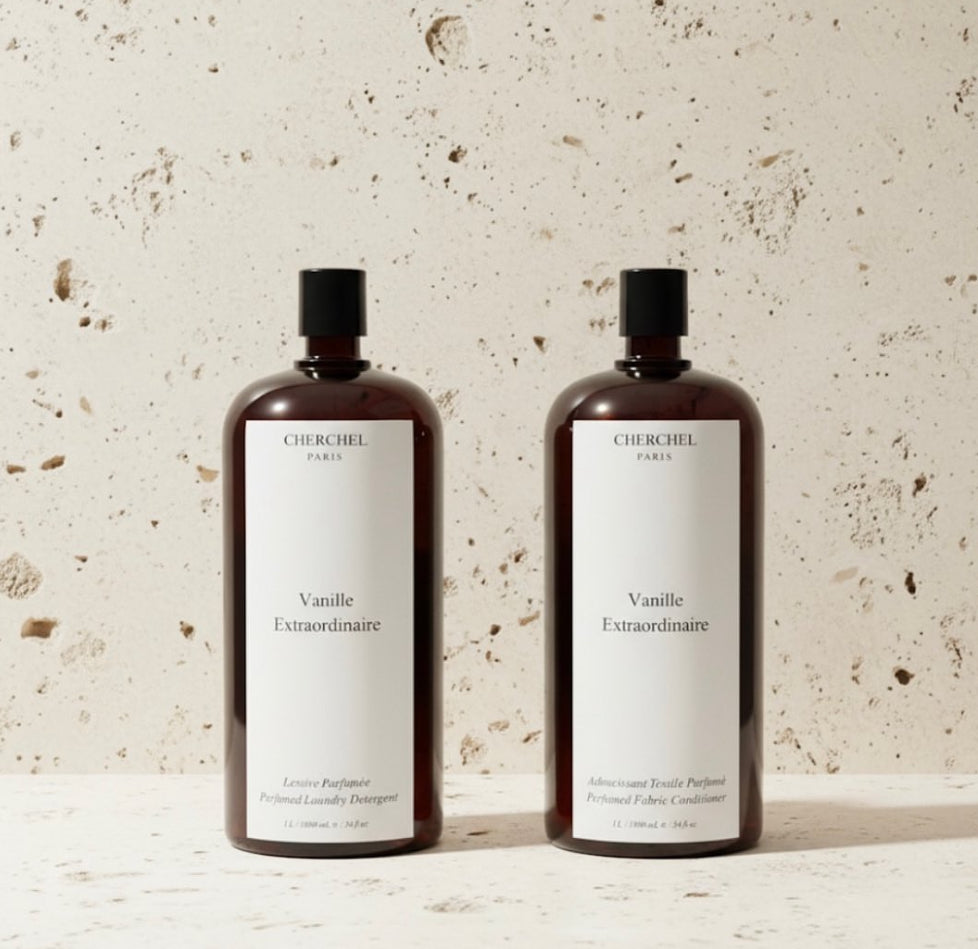Cherchel Paris - Vanille Extraordinaire Detergent & Fabric Conditioner Set